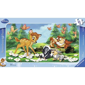 Ravensburger (06039) - "Bambi und seine Freunde" - 15 Teile Puzzle