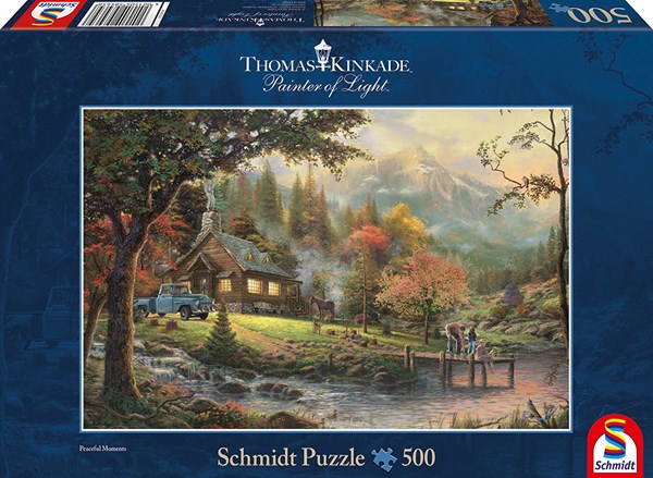 Schmidt Spiele (58465) - Thomas Kinkade: "Idylle am Fluss" - 500 Teile Puzzle