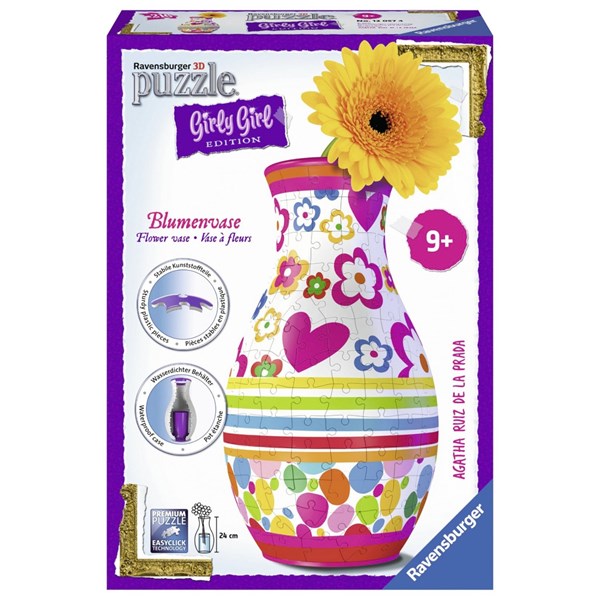 Ravensburger (12057) - "Blumenvase Agatha Ruiz De La Prada" - 216 Teile Puzzle
