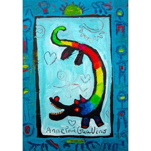 Grafika (02446) - Anne Poire, Patrick Guallino: "Loup Heureux" - 1000 Teile Puzzle