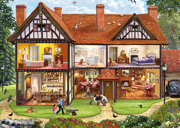 Gibsons (G6190) - Steve Crisp: "Hinter verschlossener Tür" - 1000 Teile Puzzle