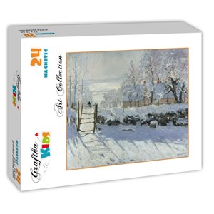 Grafika (00226) - Claude Monet: "Die Elster, 1868-1869" - 24 Teile Puzzle