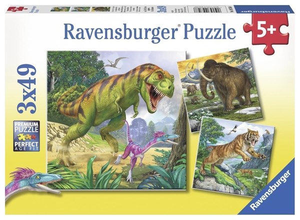 Ravensburger (09358) - "Herrscher der Urzeit" - 49 Teile Puzzle