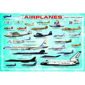 Eurographics (8100-0086) - "History of Aviation" - 100 Teile Puzzle