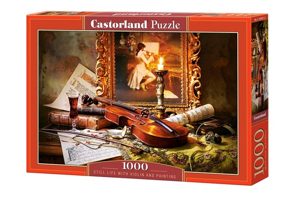 Castorland (C-103621) - "Stillleben mit Geige und Porträt" - 1000 Teile Puzzle