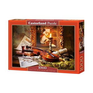 Castorland (C-103621) - "Stillleben mit Geige und Porträt" - 1000 Teile Puzzle