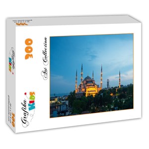 Grafika (00404) - "Blaue Moschee, Türkei" - 300 Teile Puzzle