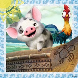 Ravensburger (21272) - "Vaiana + Memory" - 25 36 49 Teile Puzzle