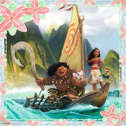 Ravensburger (21272) - "Vaiana + Memory" - 25 36 49 Teile Puzzle