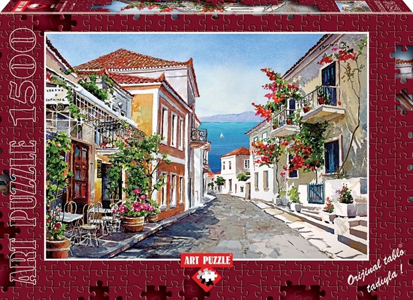 Art Puzzle (4616) - Pantelis Zografos: "Auf der Straße zum Meer" - 1500 Teile Puzzle