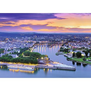 Ravensburger (19782) - "Koblenz, Deutsches Eck" - 1000 Teile Puzzle