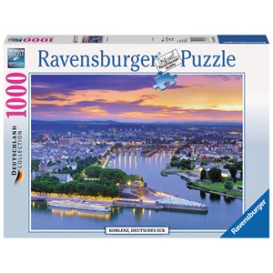 Ravensburger (19782) - "Koblenz, Deutsches Eck" - 1000 Teile Puzzle