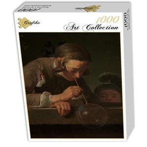 Grafika (01123) - Jean-Baptiste-Siméon Chardin: "Seifenbläser" - 1000 Teile Puzzle