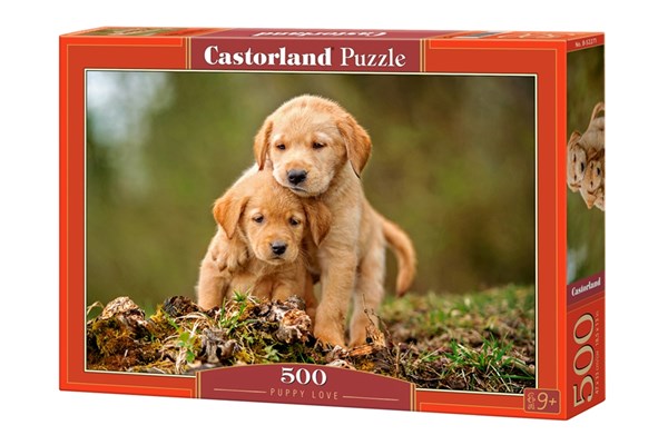 Castorland (B-52271) - "Niedliche Welpen beim Schmusen" - 500 Teile Puzzle