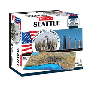 4D Cityscape (40084) - "Seattle" - 1100 Teile Puzzle