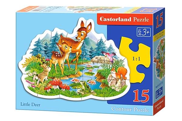 Castorland (B-015115) - "Tierkinder" - 15 Teile Puzzle