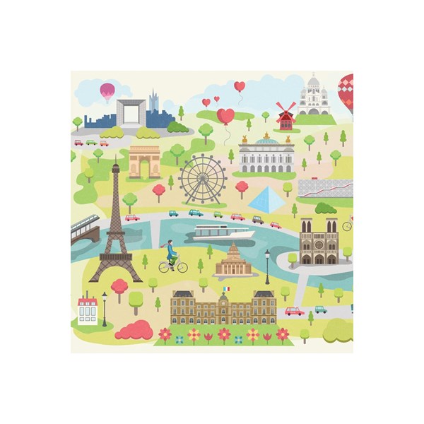 Puzzle Michele Wilson (Z12) - "Kollektion Paris, Paris illustriert" - 30 Teile Puzzle