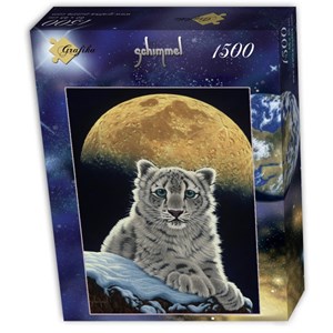 Grafika (T-00411) - Schim Schimmel, William Schimmel: "Moon Leopard" - 1500 Teile Puzzle