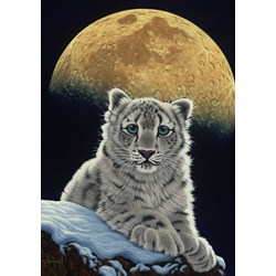 Grafika (T-00411) - Schim Schimmel, William Schimmel: "Moon Leopard" - 1500 Teile Puzzle