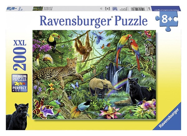 Ravensburger (12660) - "Tiere im Dschungel" - 200 Teile Puzzle