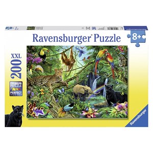 Ravensburger (12660) - "Tiere im Dschungel" - 200 Teile Puzzle