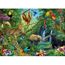 Ravensburger (12660) - "Tiere im Dschungel" - 200 Teile Puzzle