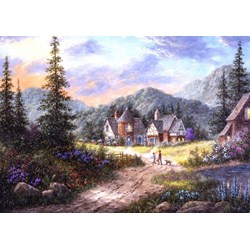 Grafika (T-00500) - Dennis Lewan: "Hills Of Bavaria" - 1000 Teile Puzzle