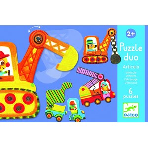 Djeco (08170) - "Duo, Articulo Vehicle" - 2 Teile Puzzle