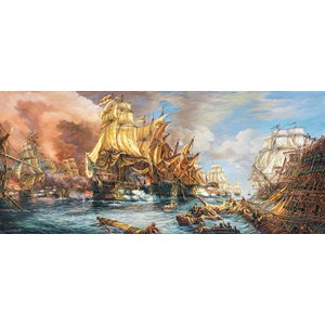 Castorland (B-060252) - "Historische Seeschlacht" - 600 Teile Puzzle