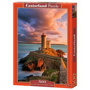 Castorland (B-52530) - "Der Leuchturm Petit Minou in Frankreich" - 500 Teile Puzzle