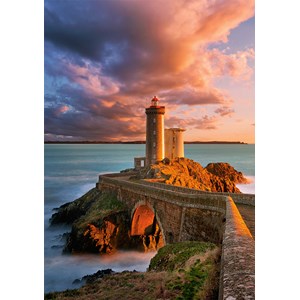 Castorland (B-52530) - "Der Leuchturm Petit Minou in Frankreich" - 500 Teile Puzzle