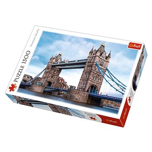 Trefl (26140) - "Tower Bridge an der Themse" - 1500 Teile Puzzle