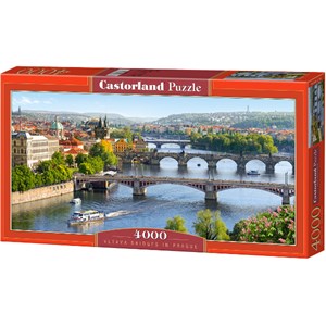 Castorland (C-400096) - "Moldau-Brücken in Prag" - 4000 Teile Puzzle