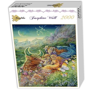 Grafika (00828) - Josephine Wall: "Stier" - 2000 Teile Puzzle