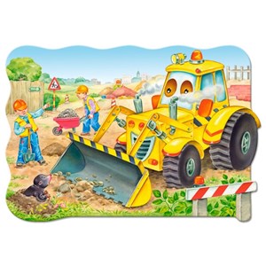 Castorland (C-02139) - "Bulldozer im Einsatz" - 20 Teile Puzzle