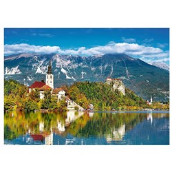 Trefl (37259) - "Gemeinde Bled in Slowenien" - 500 Teile Puzzle