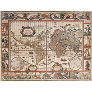 Ravensburger (16633) - "Weltkarte um 1650" - 2000 Teile Puzzle