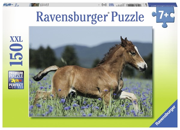 Ravensburger (10024) - "Fohlen auf der Weide" - 150 Teile Puzzle