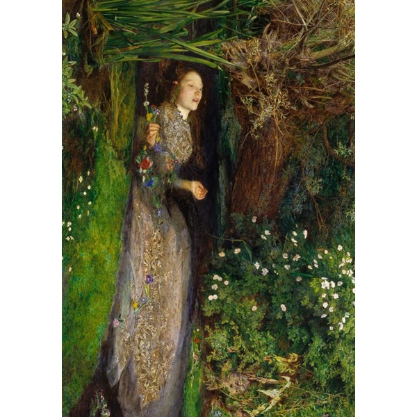 Grafika (00362) - John Everett Millais: "Ophelia, 1851" - 1000 Teile Puzzle