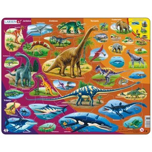 Larsen (HL1-ES) - "Dinosaurs - ES" - 85 Teile Puzzle
