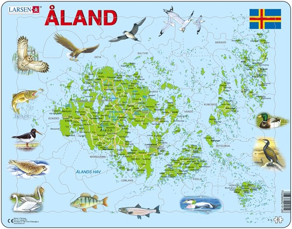 Larsen (A12) - "Âland-Inseln" - 61 Teile Puzzle