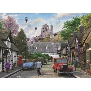 Falcon (11152) - "Around Britain, Corfe Castle" - 500 Teile Puzzle