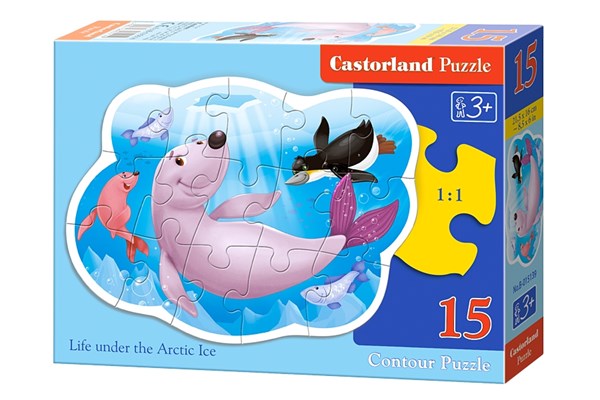 Castorland (B-015139) - "Leben unter dem arktischen Eis" - 15 Teile Puzzle