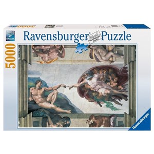 Ravensburger (17408) - Michelangelo: "Die Erschaffung Adams" - 5000 Teile Puzzle