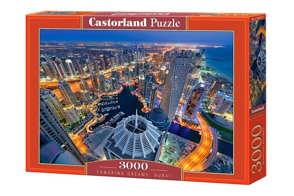 Castorland (C-300457) - "Stadt der Wolkenkratzer" - 3000 Teile Puzzle