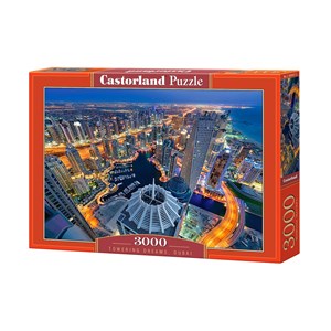 Castorland (C-300457) - "Stadt der Wolkenkratzer" - 3000 Teile Puzzle