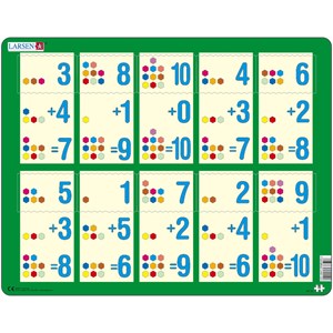 Larsen (AR12) - "Addition 1-10" - 10 Teile Puzzle