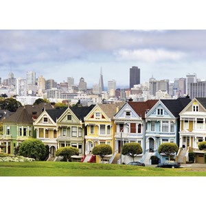 Ravensburger (19365) - "Painted Ladies, San Francisco" - 1000 Teile Puzzle