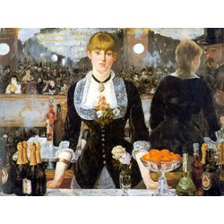 D-Toys (66961-IM01) - Edouard Manet: "Bar der Folies Bergères" - 1000 Teile Puzzle