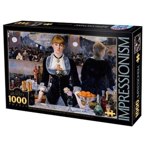 D-Toys (66961-IM01) - Edouard Manet: "Bar der Folies Bergères" - 1000 Teile Puzzle